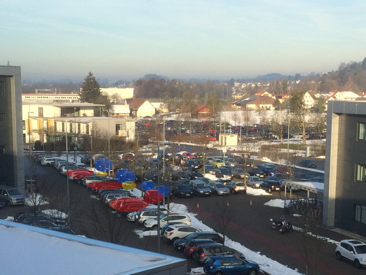 Look! Blue sky during a German winter!