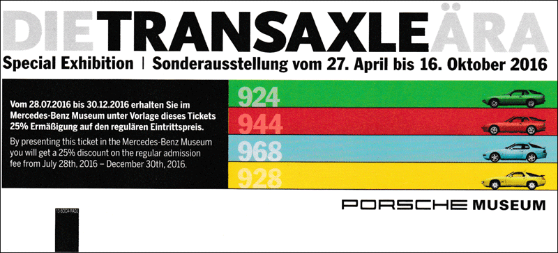 Porsche Museum ticket
