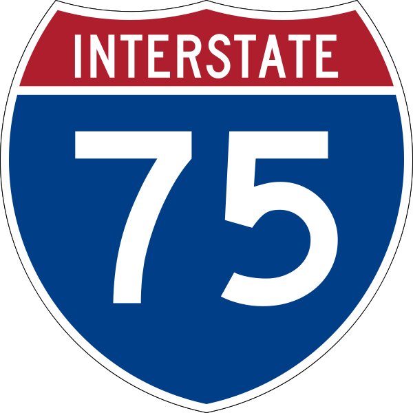 I-75 sign