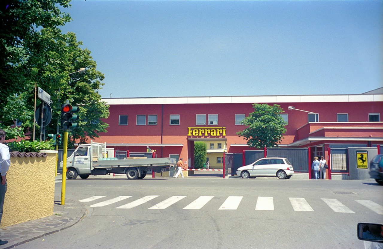 Ferrari factory across from il ristorante (1999)